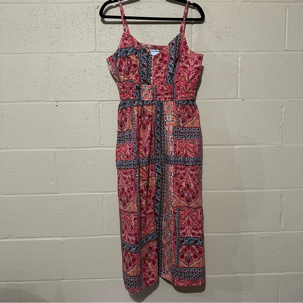 Old Navy floral pattern dress size XL thin‎ straps spring summer flowy